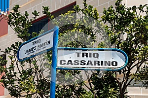 Street name signs - Malta